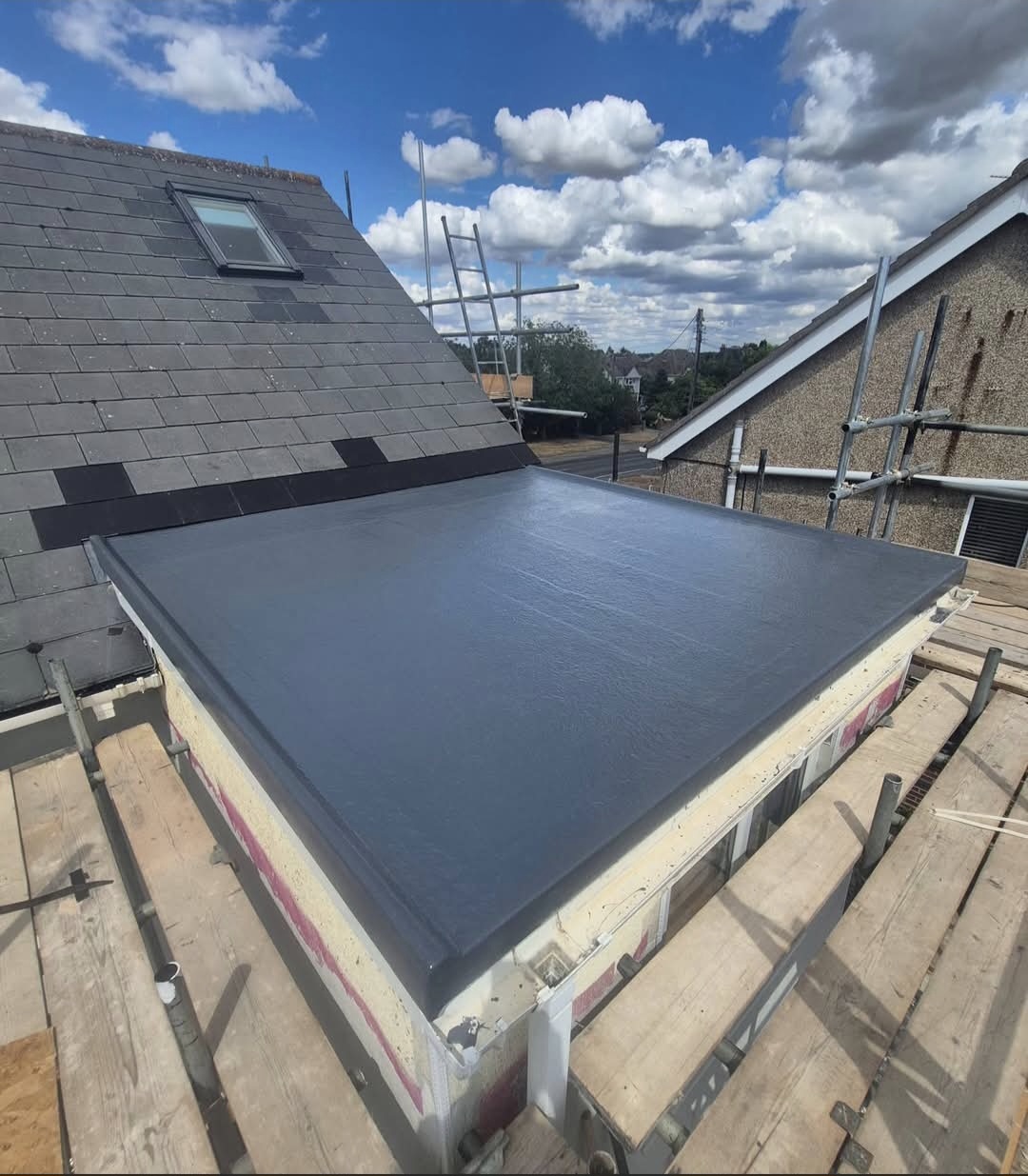 Restec 20/20 GRP Flat Roof Installation
